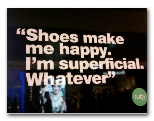 Shoes make me happy. I'm superficial. Whatever.